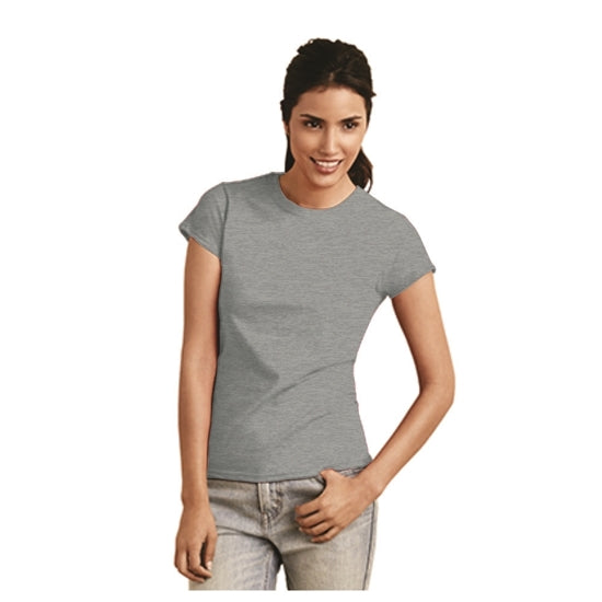 64000FL PLAYERA CUELLO REDONDO DAMA SOFTSTYLE