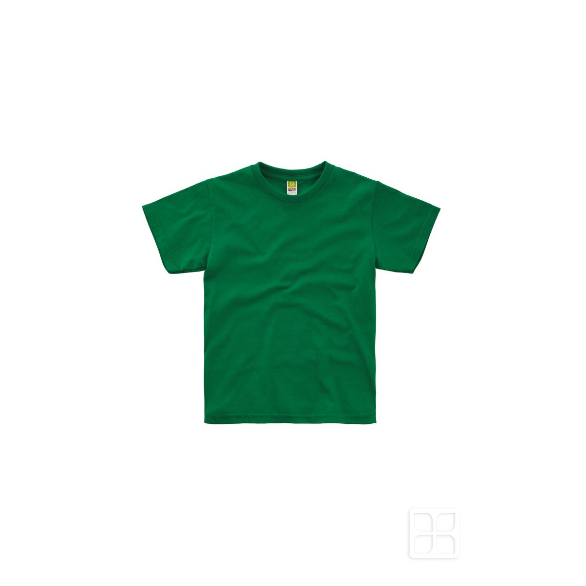 Playera Cuello Redondo Manga Corta para Niños Color Verde Bandera