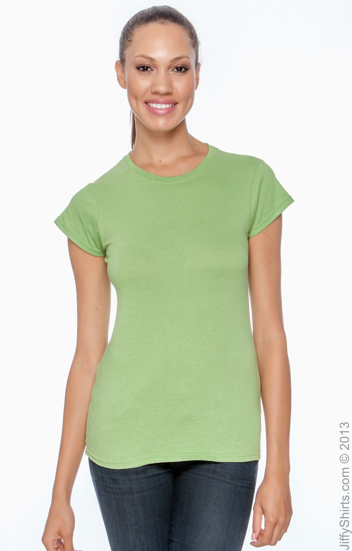 64000FL PLAYERA CUELLO REDONDO DAMA SOFTSTYLE