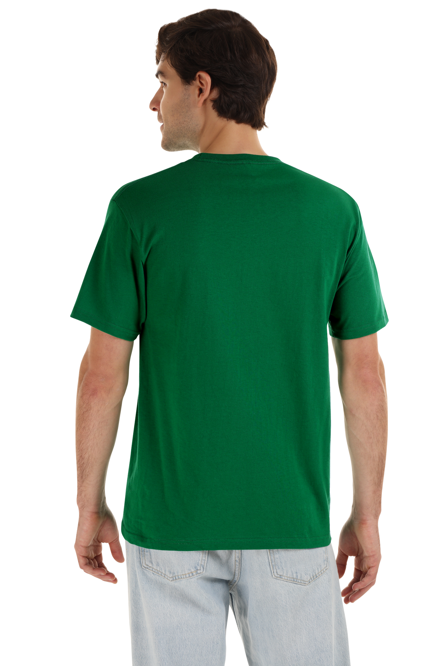 Playera Cuello Redondo Manga Corta para Hombre Color Verde Bandera
