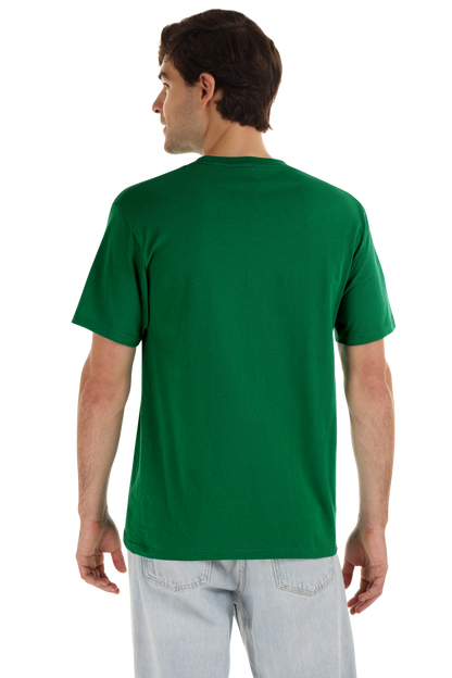 Playera Cuello Redondo Manga Corta para Hombre Color Verde Bandera